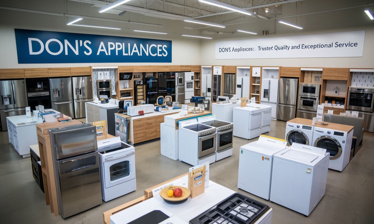 Modern kitchen with top-quality appliances from Don's Appliances.