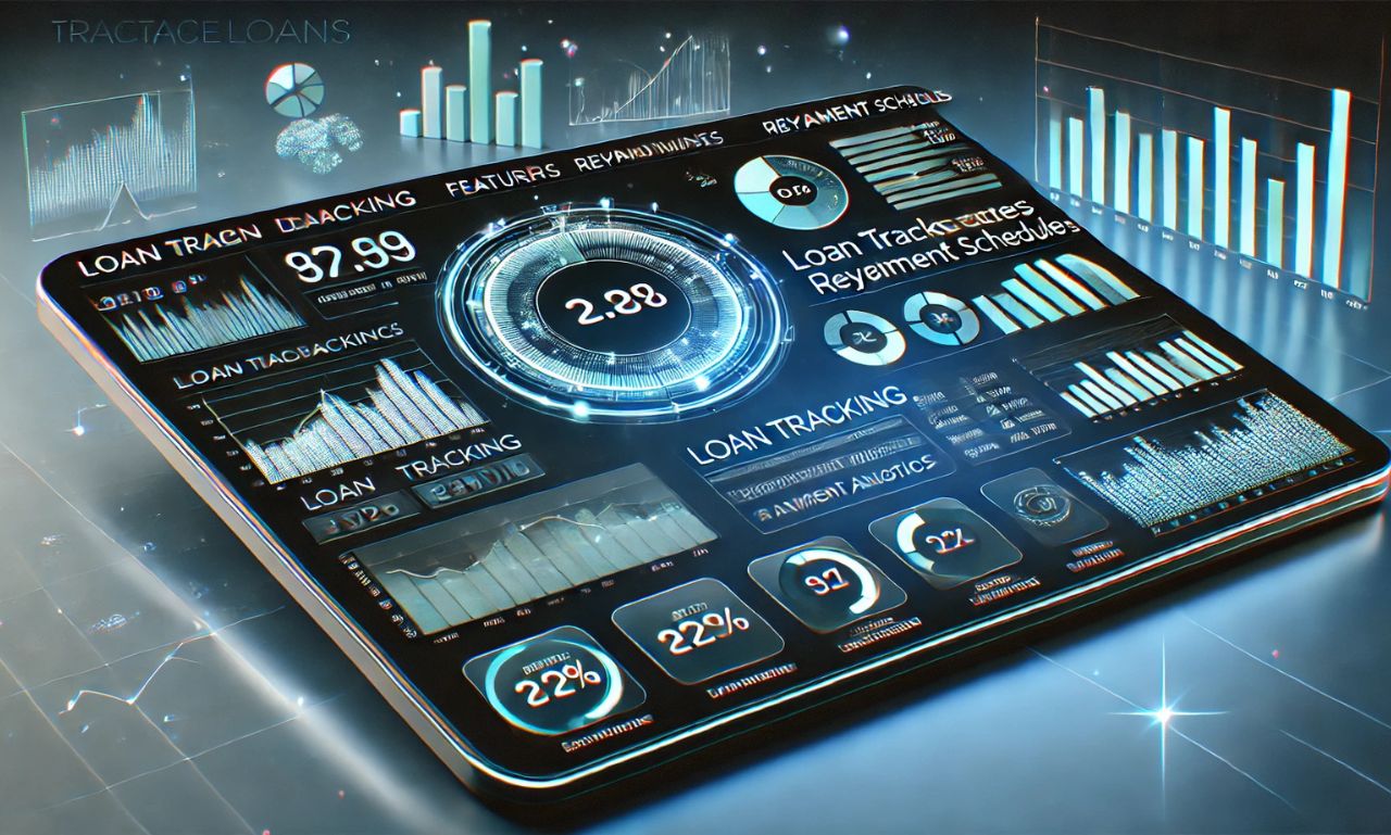 A dynamic dashboard showcasing TraceLoans features in action.